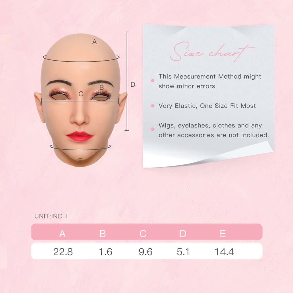 Alice Silicone Female Head Mask