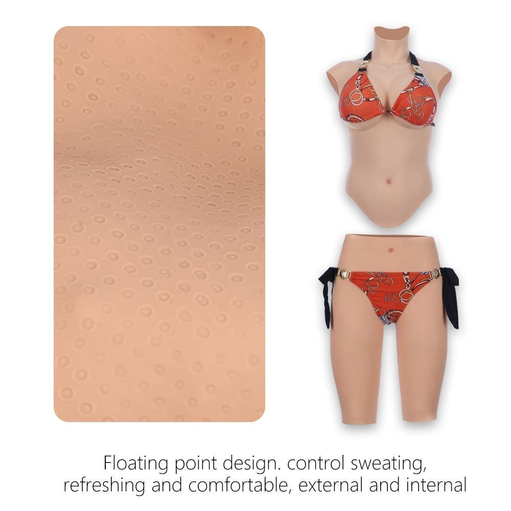 Ultimate Transformation Set β Liquid Silicone Breasts with Built-In Vagina Panties