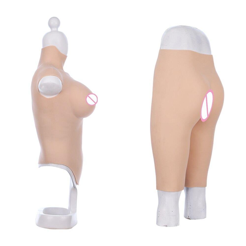 Ultimate Transformation Set β Liquid Silicone Breasts with Built-In Vagina Panties