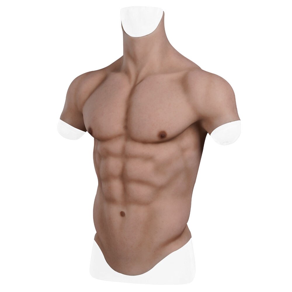 Yuewen Silicone Muscle Suit With Bloodshot For Cosplay