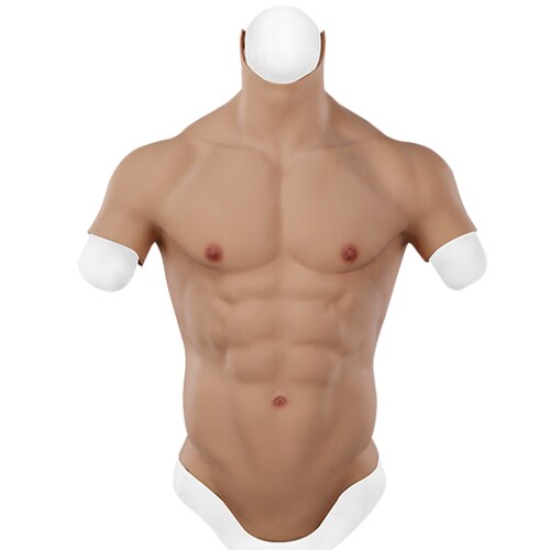 Yuewen Silicone Muscle Suit With Bloodshot For Cosplay