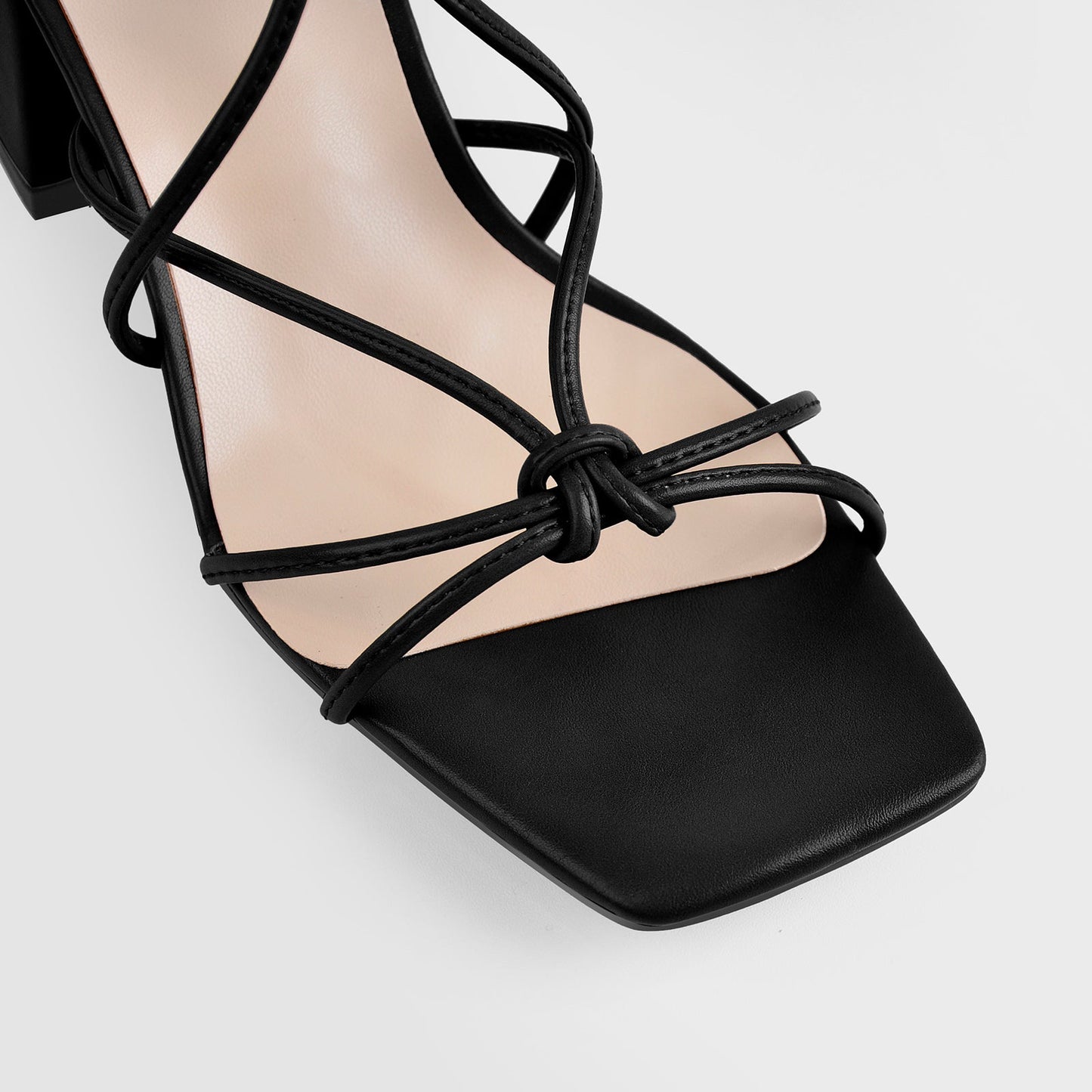 Criss Cross Gladiator Strappy Chunky Heel Crossdressing Sandals