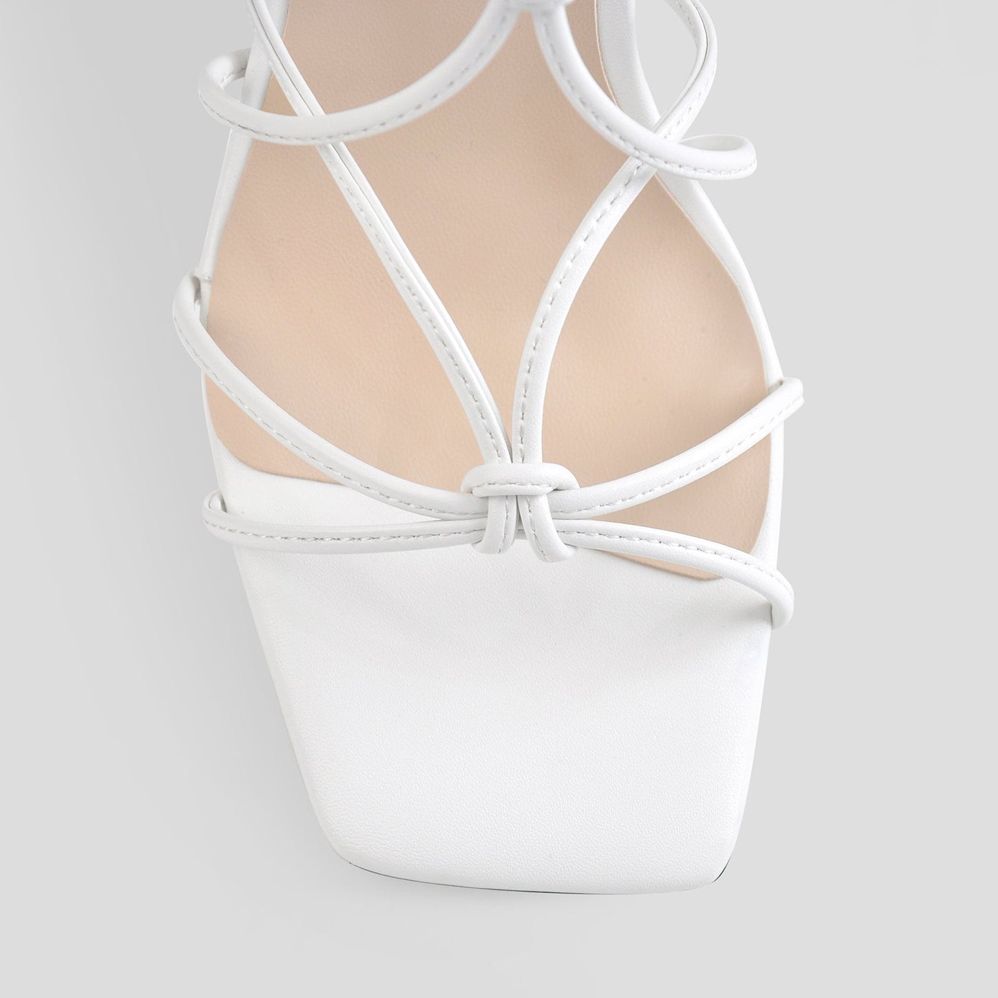 Criss Cross Gladiator Strappy Chunky Heel Crossdressing Sandals
