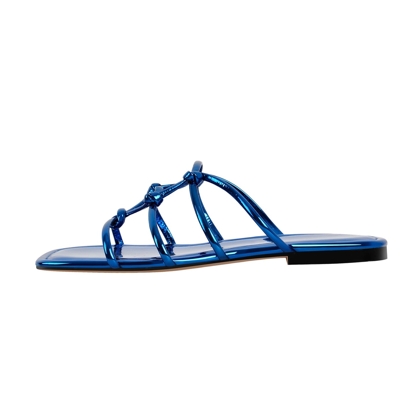 Flats Square Toe Knot Strap Crossdressing Sandals