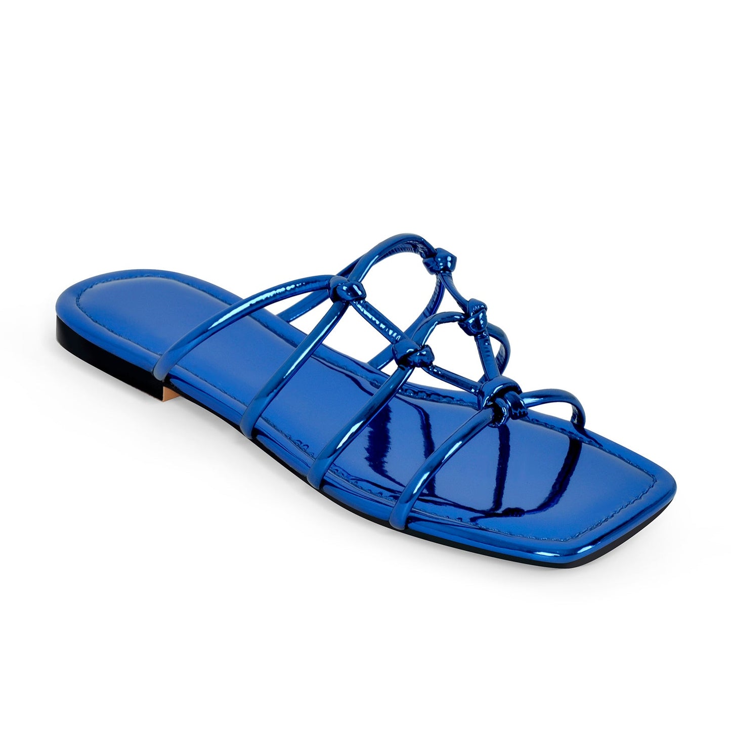 Flats Square Toe Knot Strap Crossdressing Sandals