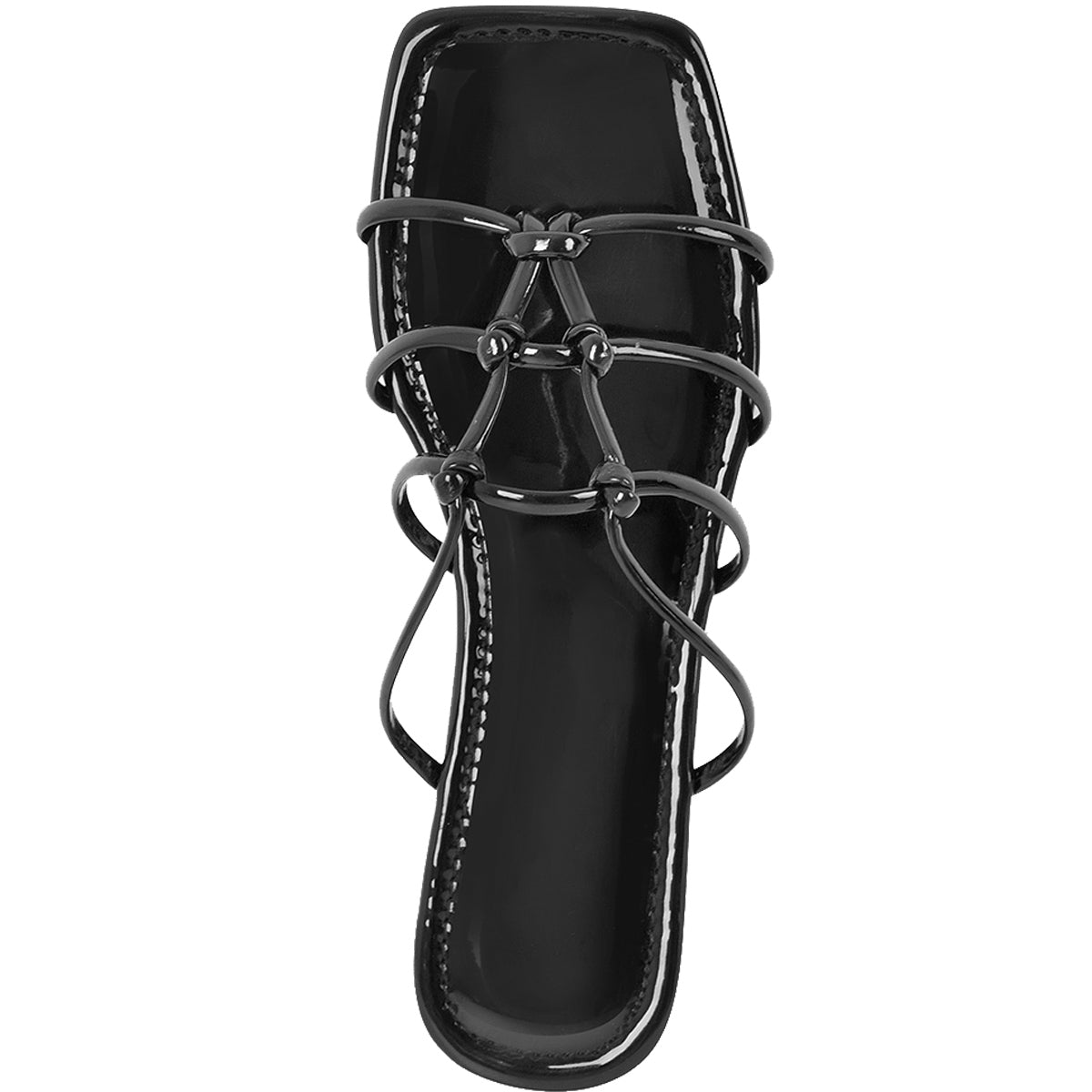 Flats Square Toe Knot Strap Crossdressing Sandals