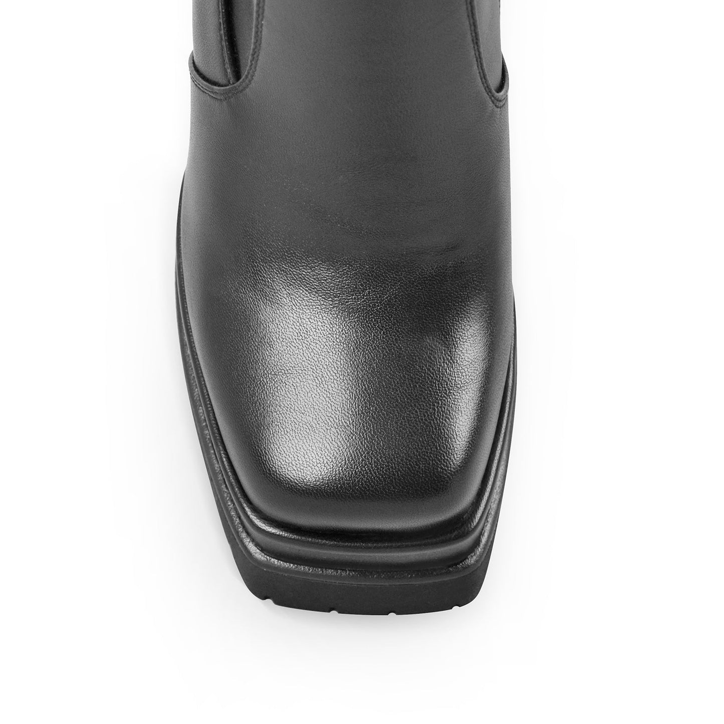 Double Platform Zipper Chunky Heel Crossdressing Ankle Boots