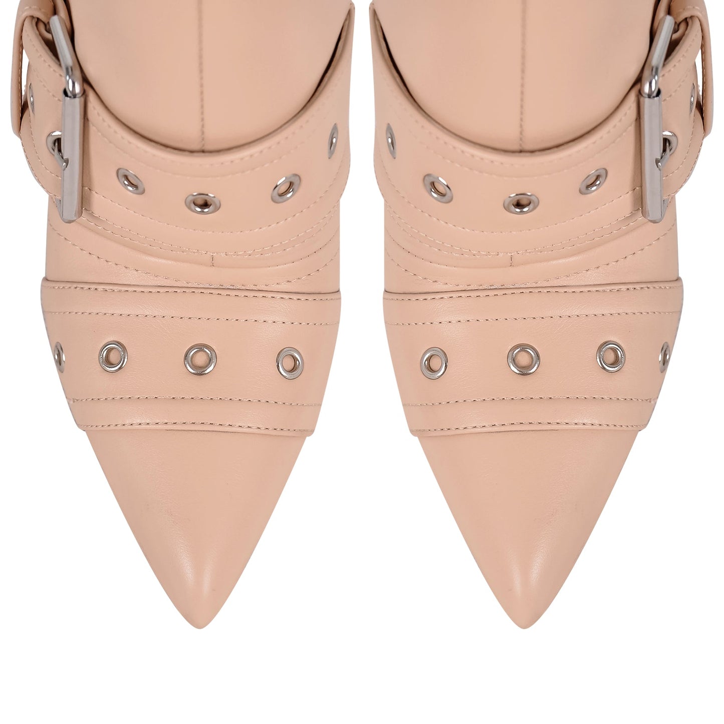 Multi Buckle Strap Thigh High Pointed Toe Stiletto Crossdressing Boots
