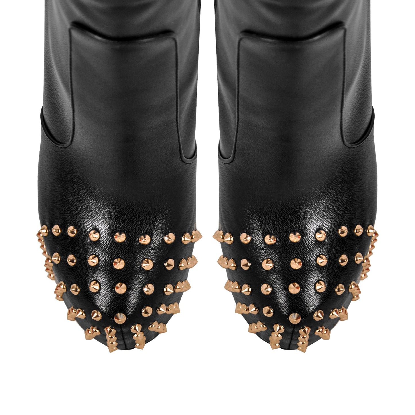 Round Toe Stiletto Rivet Over The Knee Boots