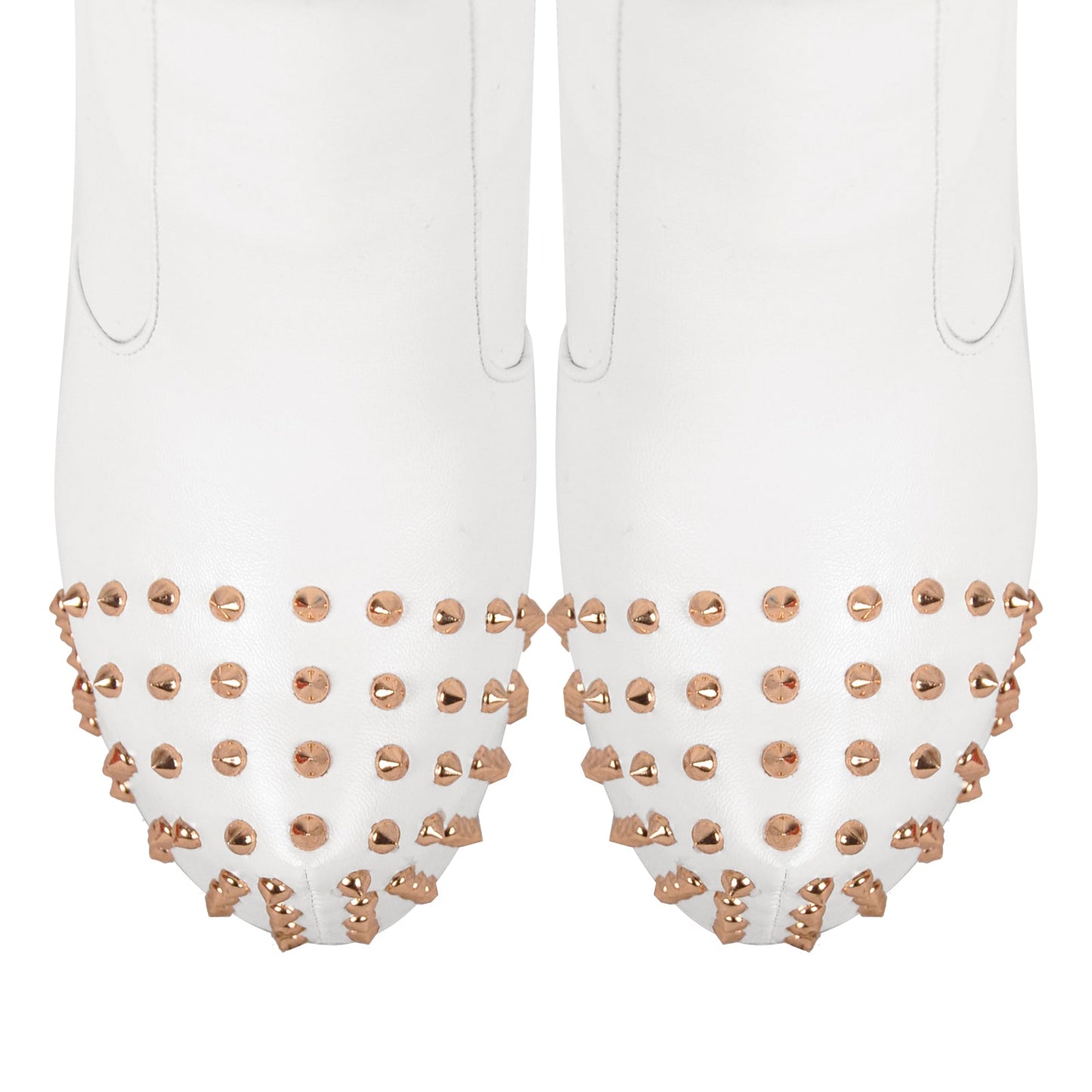 Round Toe Stiletto Rivet Over The Knee Boots
