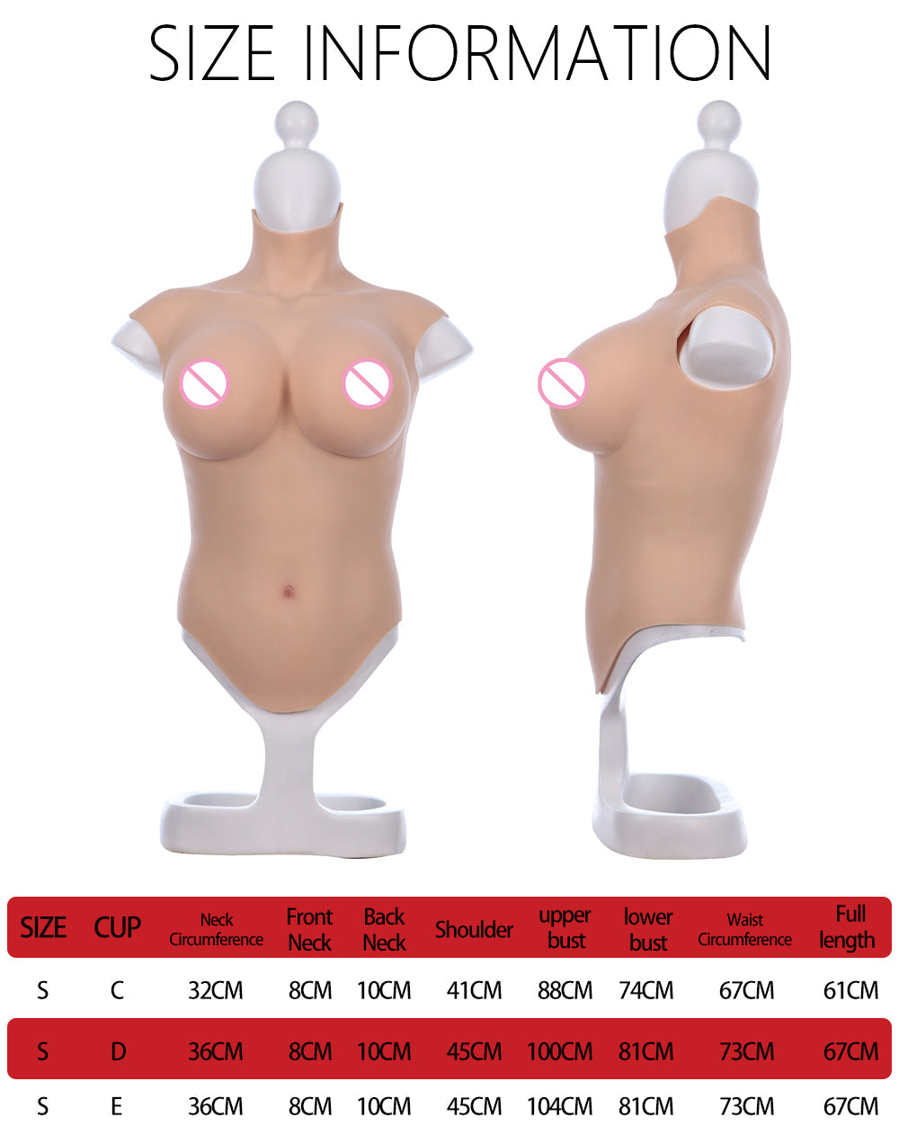 Ultimate Transformation Set β Liquid Silicone Breasts with Built-In Vagina Panties