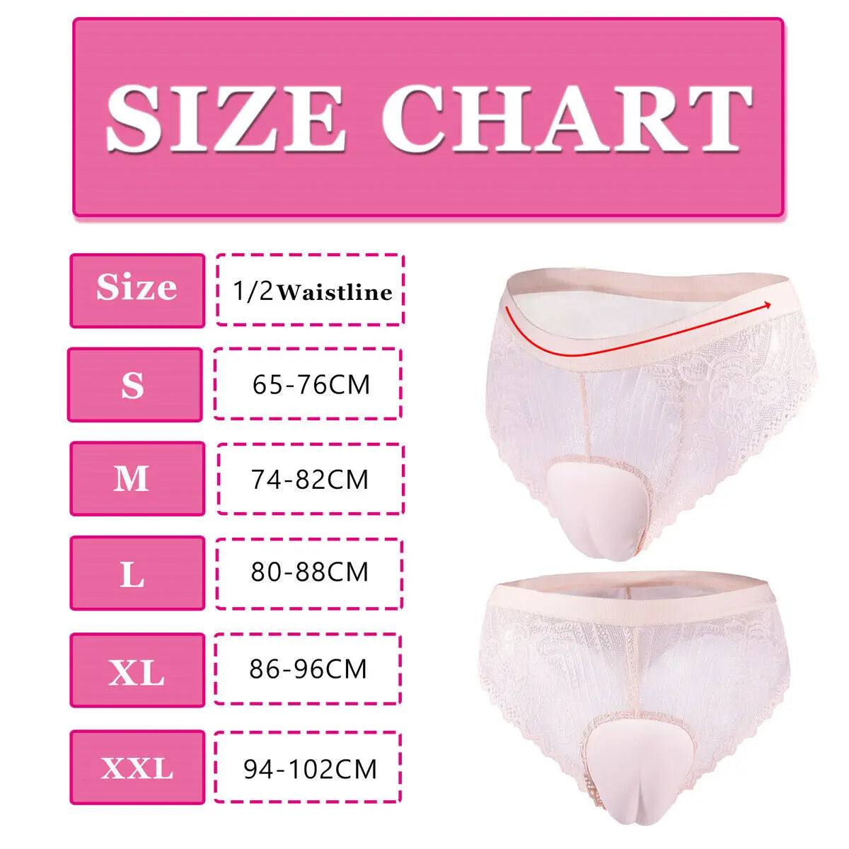 Ultimate Tuck Gaff Panties for Crossdressers – 2 Styles, Lace & Smooth Control (Black or Beige)