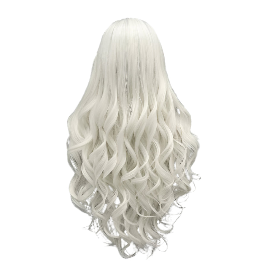 White Blonde Long Crossdressing Wig