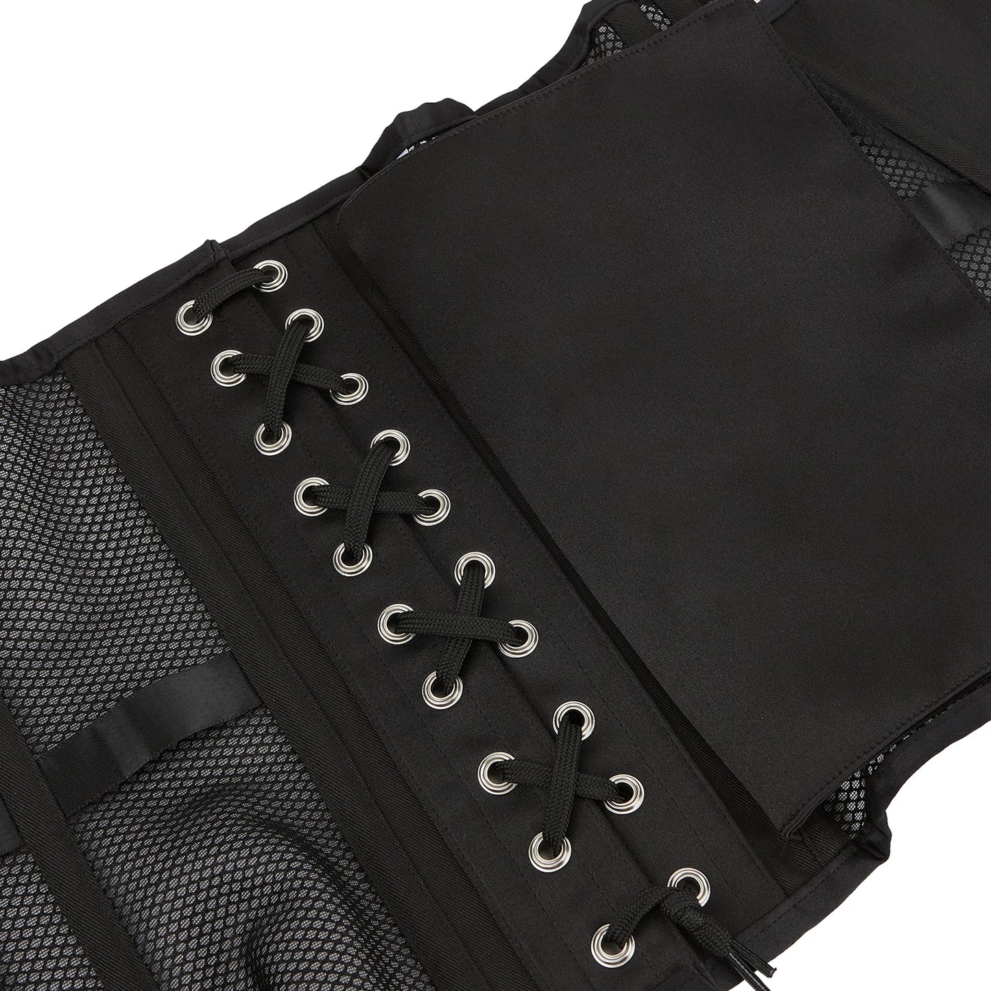 Crossdressing Waist Trainer – Underbust Mesh Corselet for Slimming & Shaping