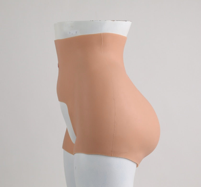 Bottom cutout plump crotch lift buttocks silicone pants