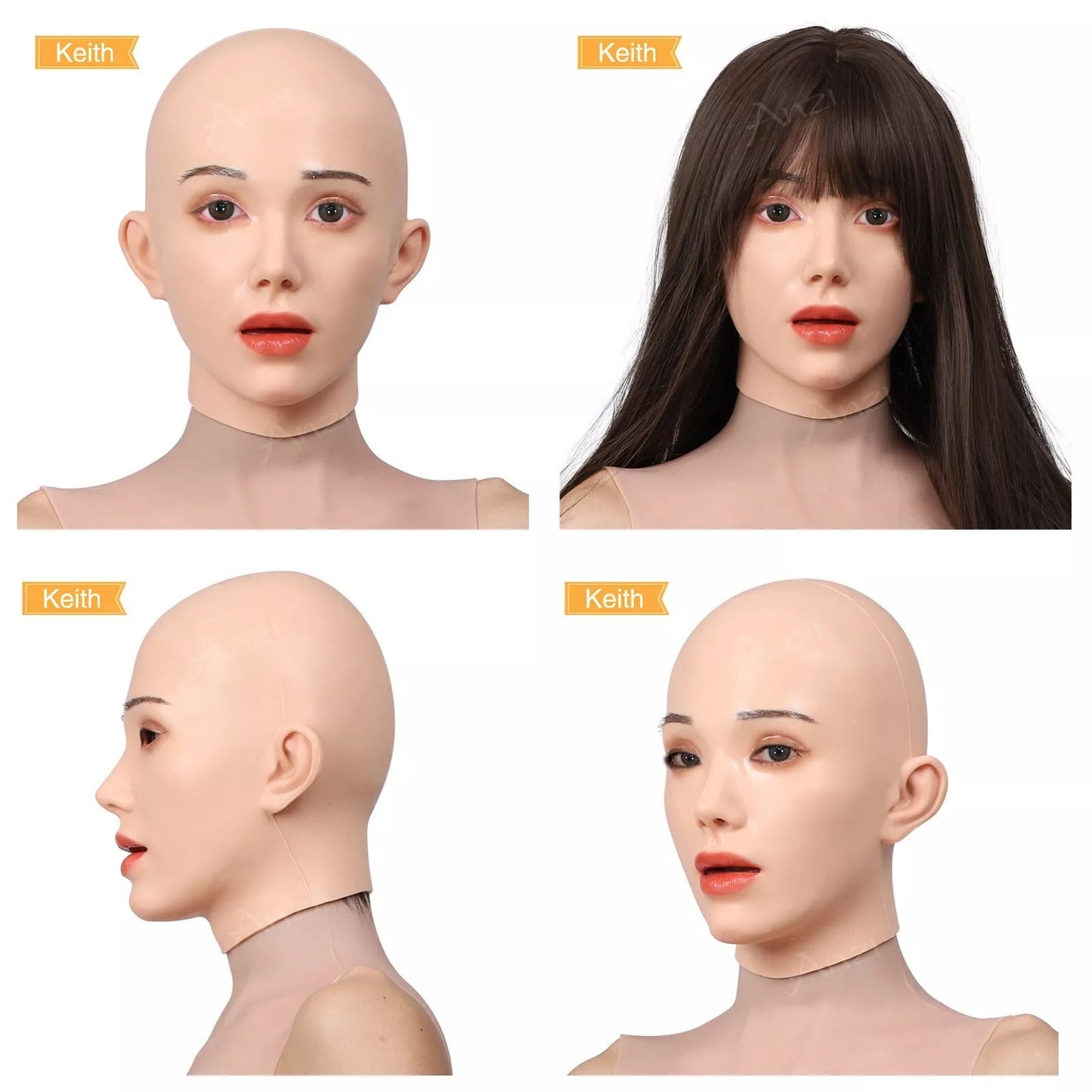 Silicone Keith Beauty Mask – Full Feminine Fantasy, Face First