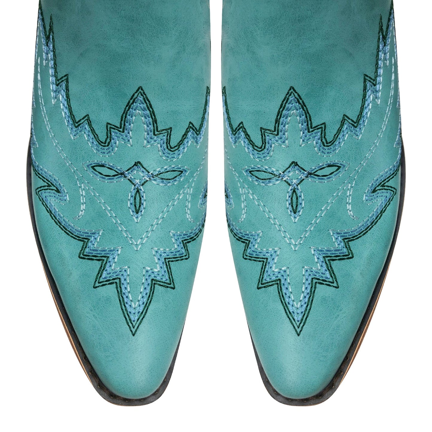Embroidery Back Lace-up Over The Knee Western Boots