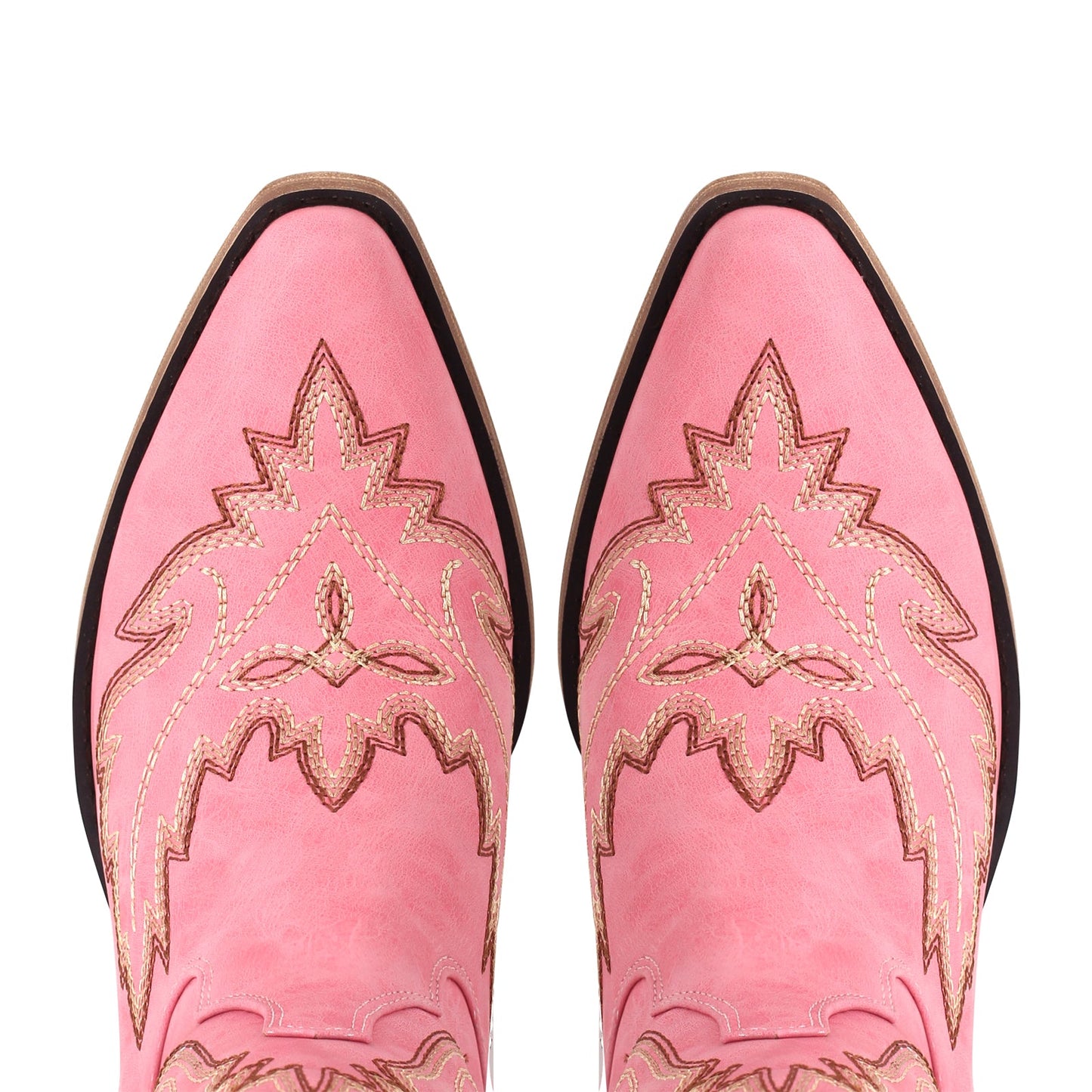 Embroidery Back Lace-up Over The Knee Western Boots