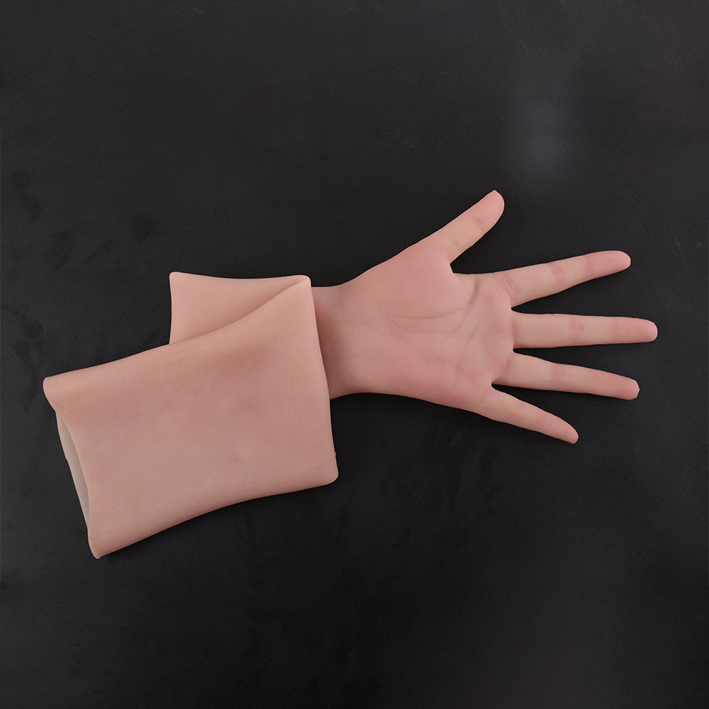 65cm Realistic Female Silicone Gloves With Veins For Cosplay
