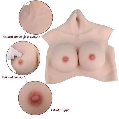 Cotton-Filled Silicone Breastplate – Designed for Crossdressers