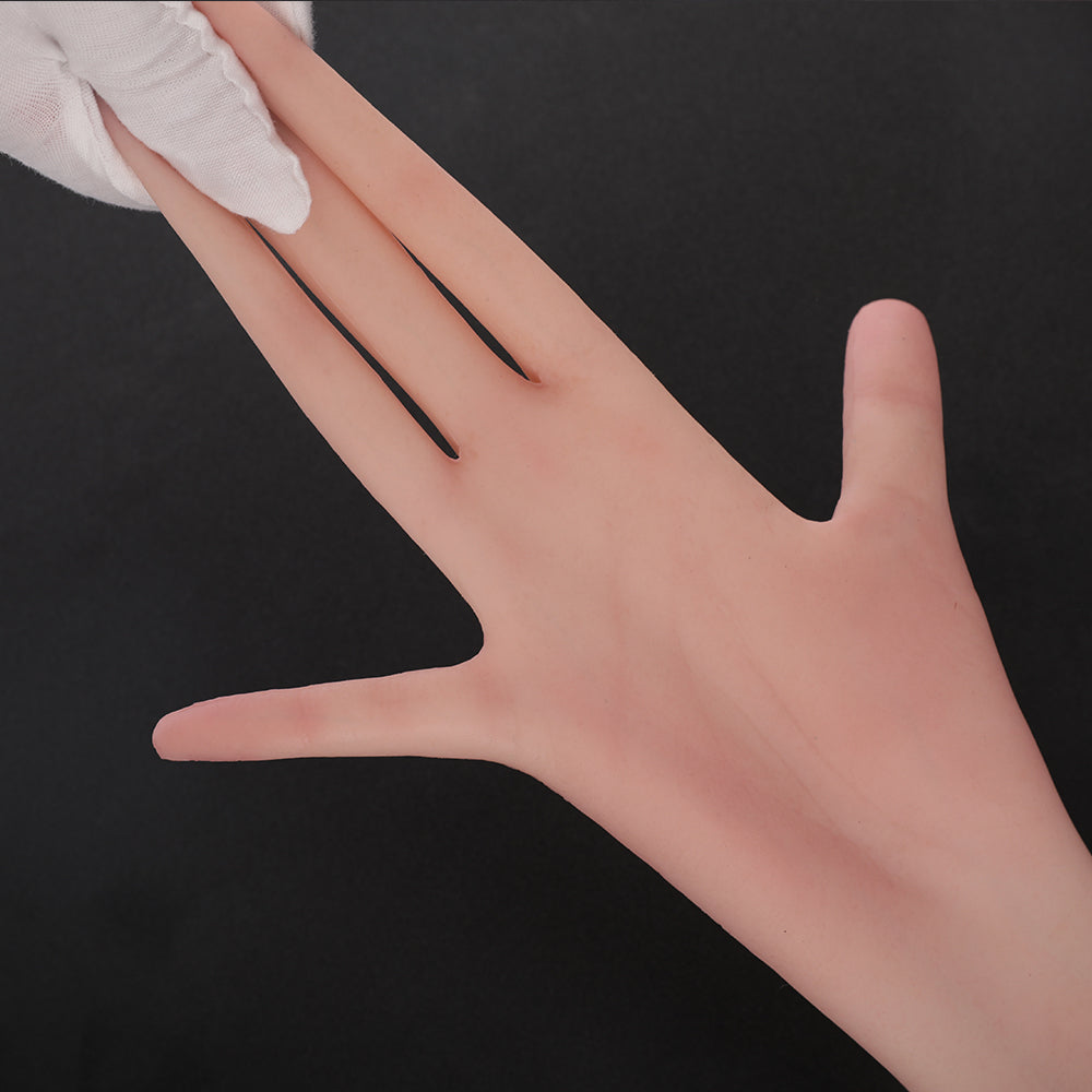 65cm Realistic Female Silicone Gloves With Veins For Cosplay