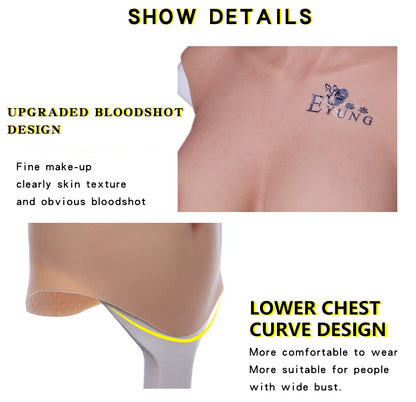 7th generation No-oil Breastplate upgraded bloodshot design for Transgender
