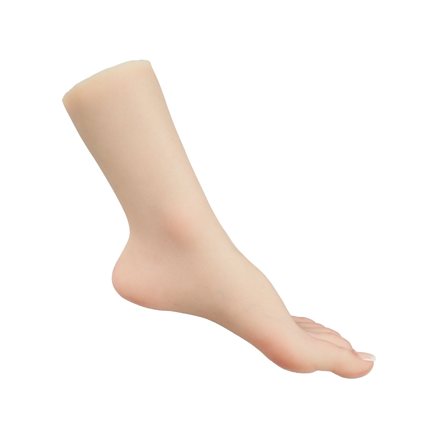 Soft Silicone Lifesize Female Mannequin Foot with Nail Shoes Jewelry Sock Display