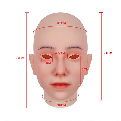 Kathy Silicone Female Head Mask