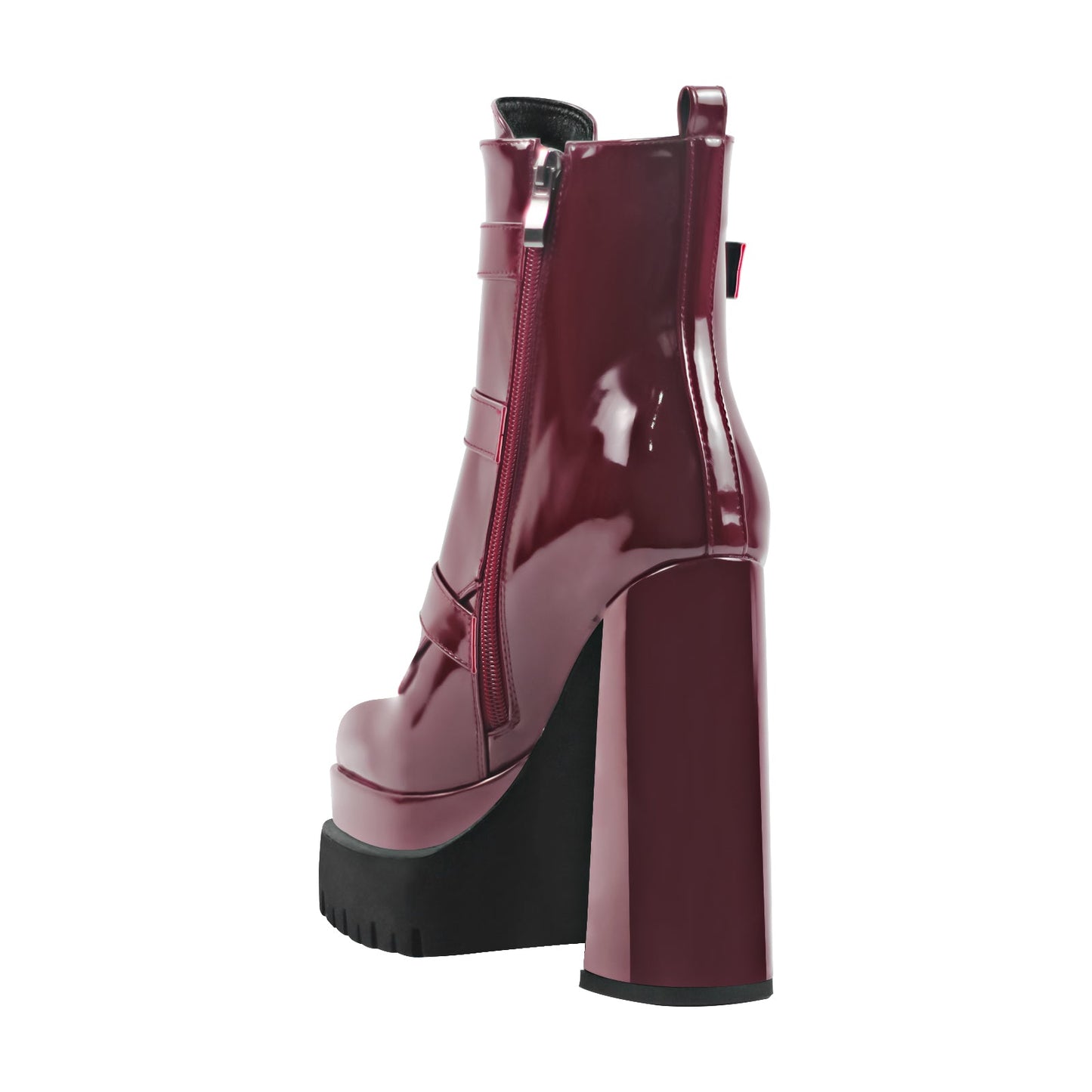 Double Platform Strap Buckle Crossdressing Ankle Boots