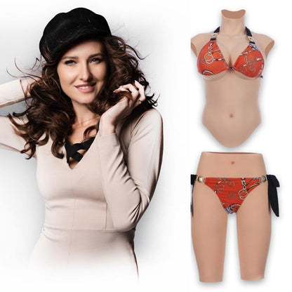 Ultimate Transformation Set – Liquid Silicone Breasts with Built-In Vagina Panties