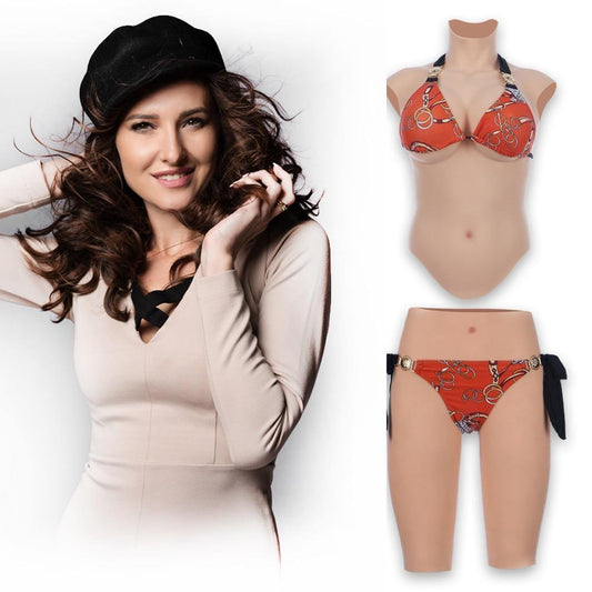 Ultimate Transformation Set – Liquid Silicone Breasts with Built-In Vagina Panties