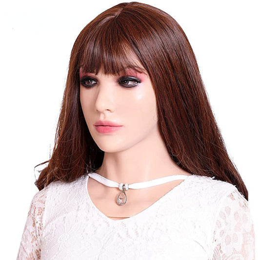 Beatrice Silicone Female Mask Full Face Headware Props for Crossdresser Transvestite Halloween Cosplay Male to Female Party
