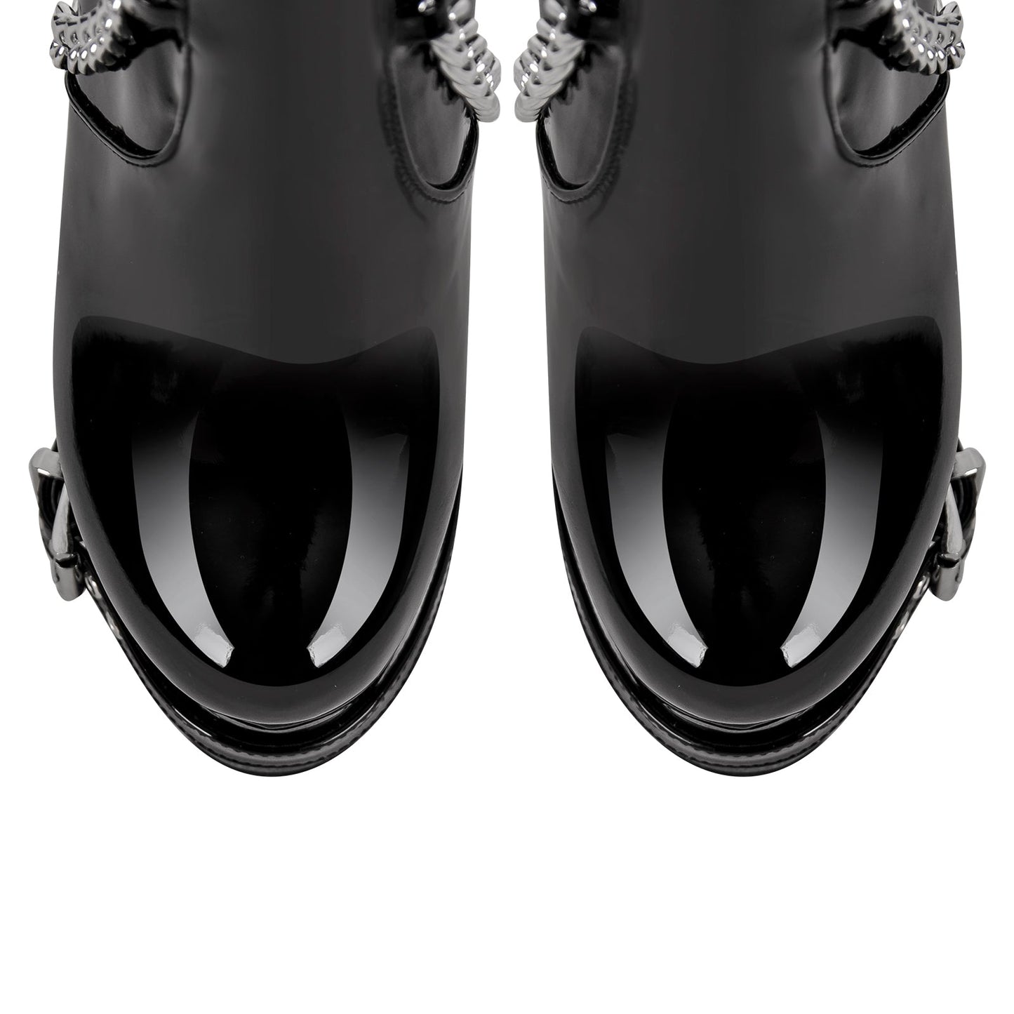 Buckle Strap Rivet Platform Ovee the Knee Crossdressing Boots
