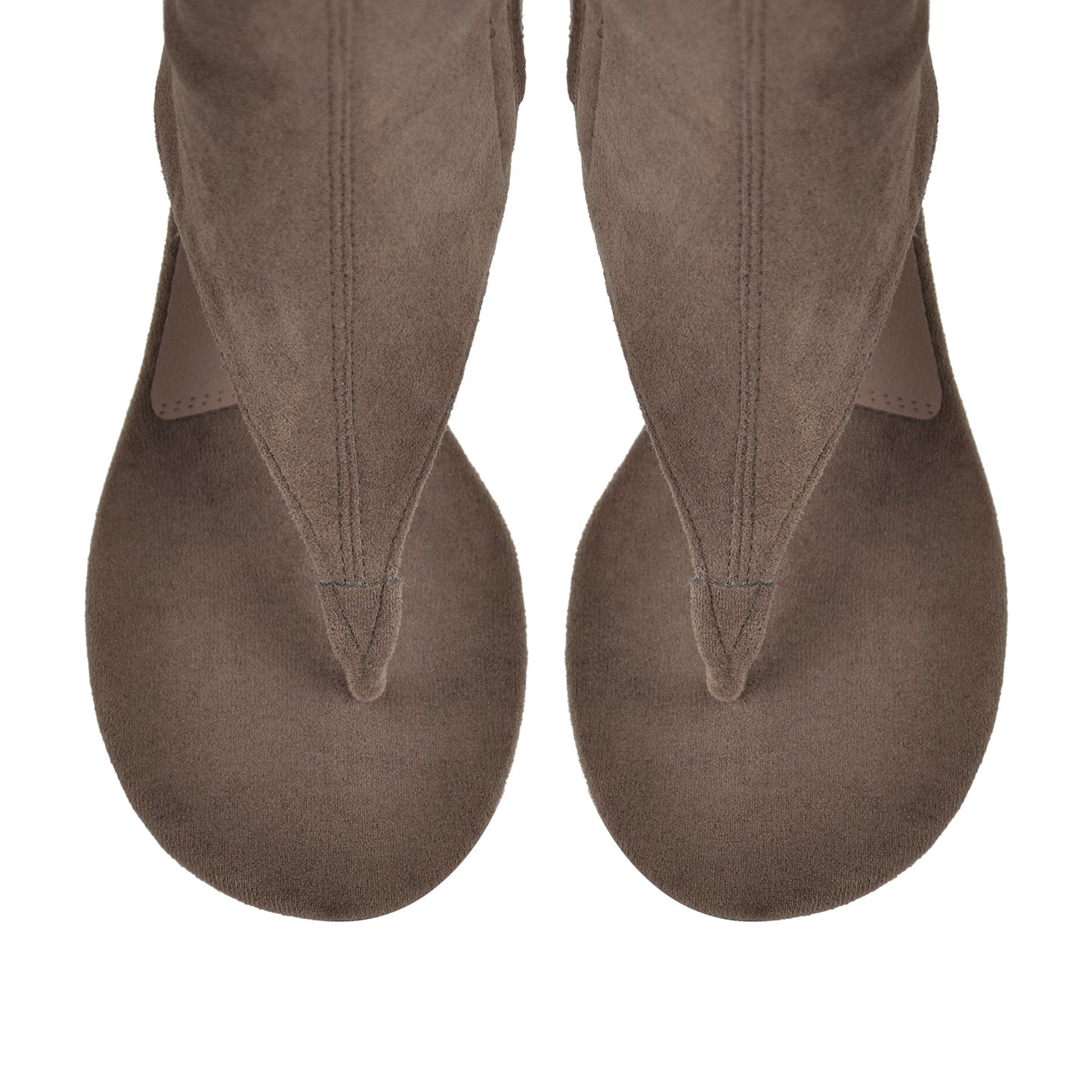 Thong Round Toe Mid-Calf Bootie Sandals