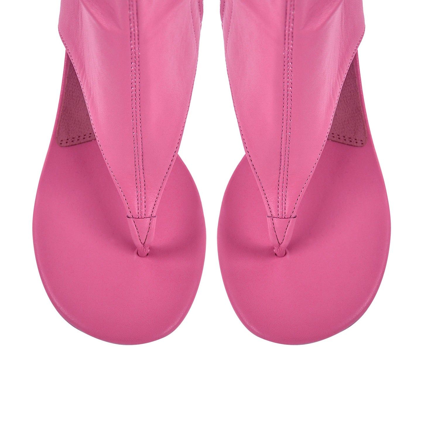 Thong Round Toe Mid-Calf Bootie Sandals