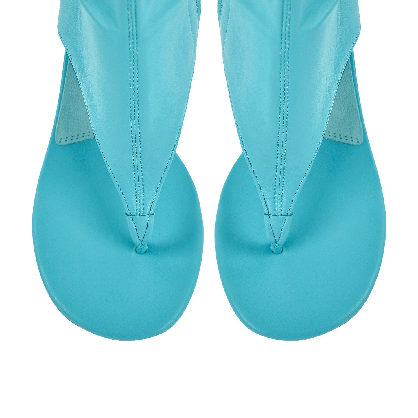 Thong Round Toe Mid-Calf Bootie Sandals