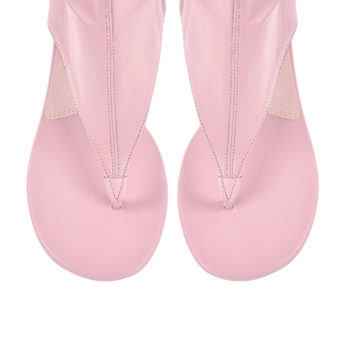 Thong Round Toe Mid-Calf Bootie Sandals