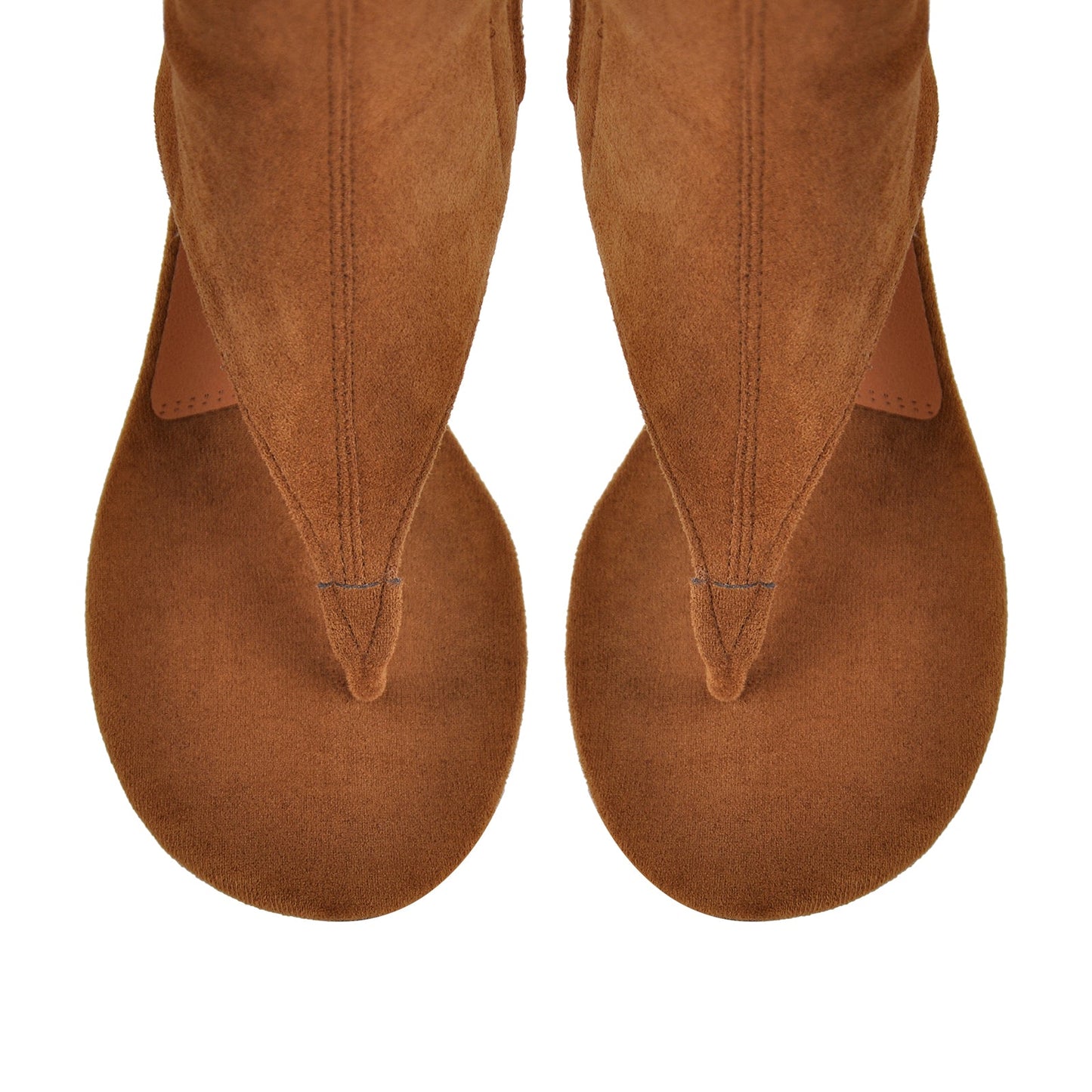Thong Round Toe Mid-Calf Bootie Sandals