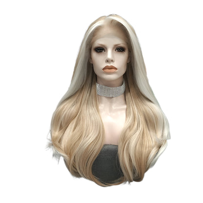 Blonde Synthetic Lace Front Crossdressing Wig
