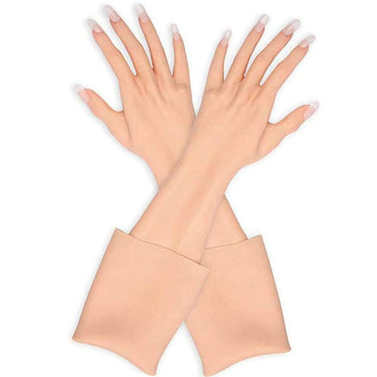 Artificial Skin Female Hand Silicone Crossdresser Gloves 1 Pair for Cosplay Corssdress