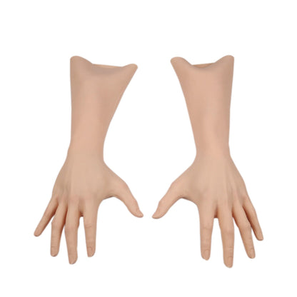 Artificial Skin Female Hand Silicone Crossdresser Gloves 1 Pair for Cosplay Corssdress
