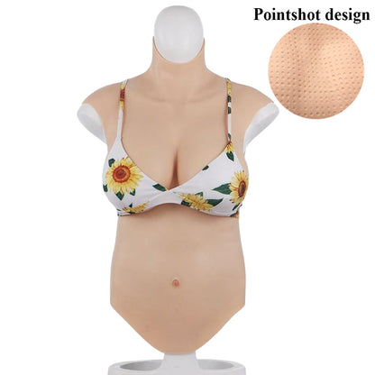 7th Generation No-oil Silicone Half body Breastplate Huge Fake Boobs For Crossdresser