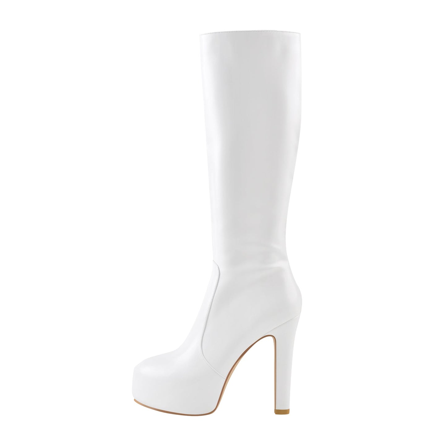 Platform High Heel Zipper Knee High Crossdressing Boots