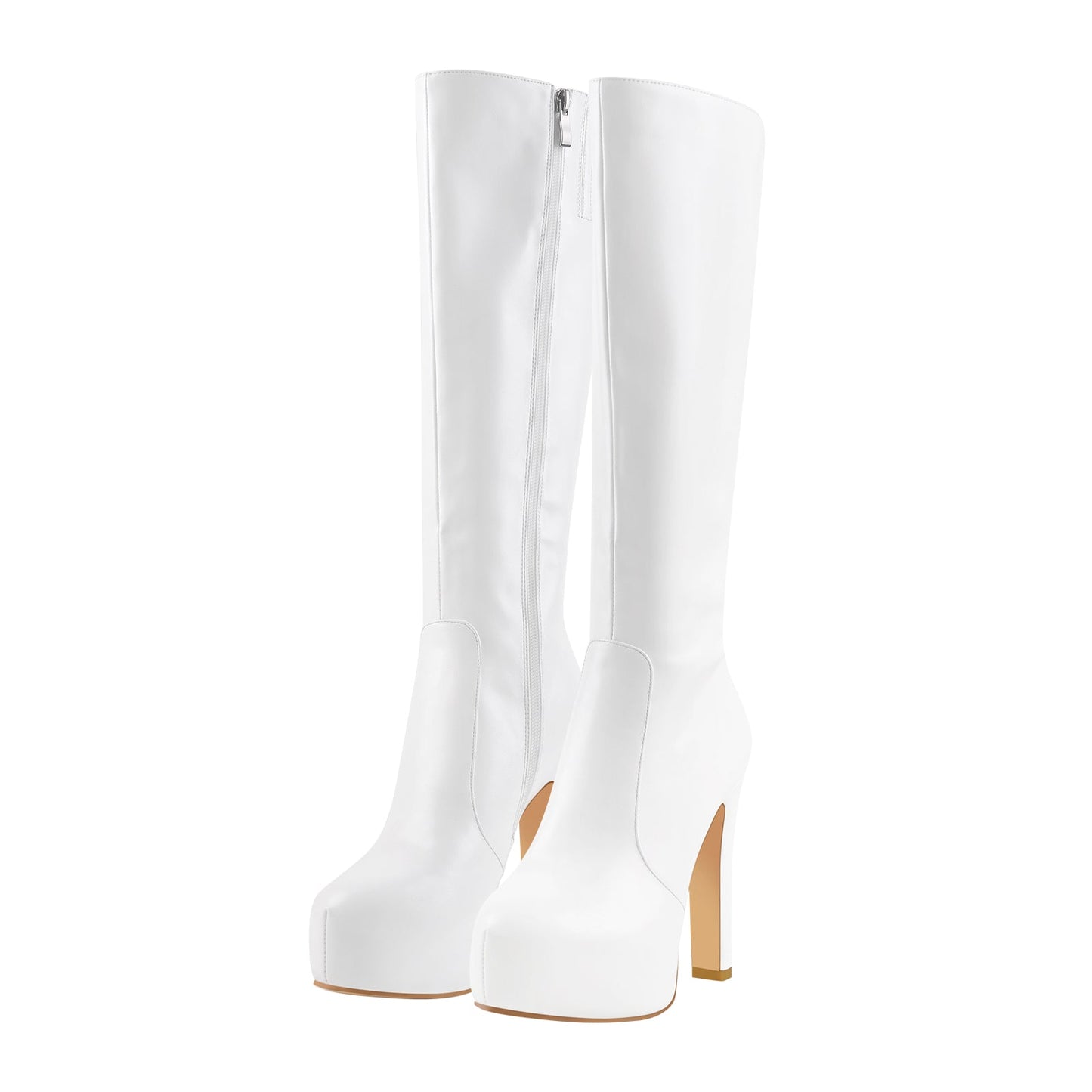 Platform High Heel Zipper Knee High Crossdressing Boots