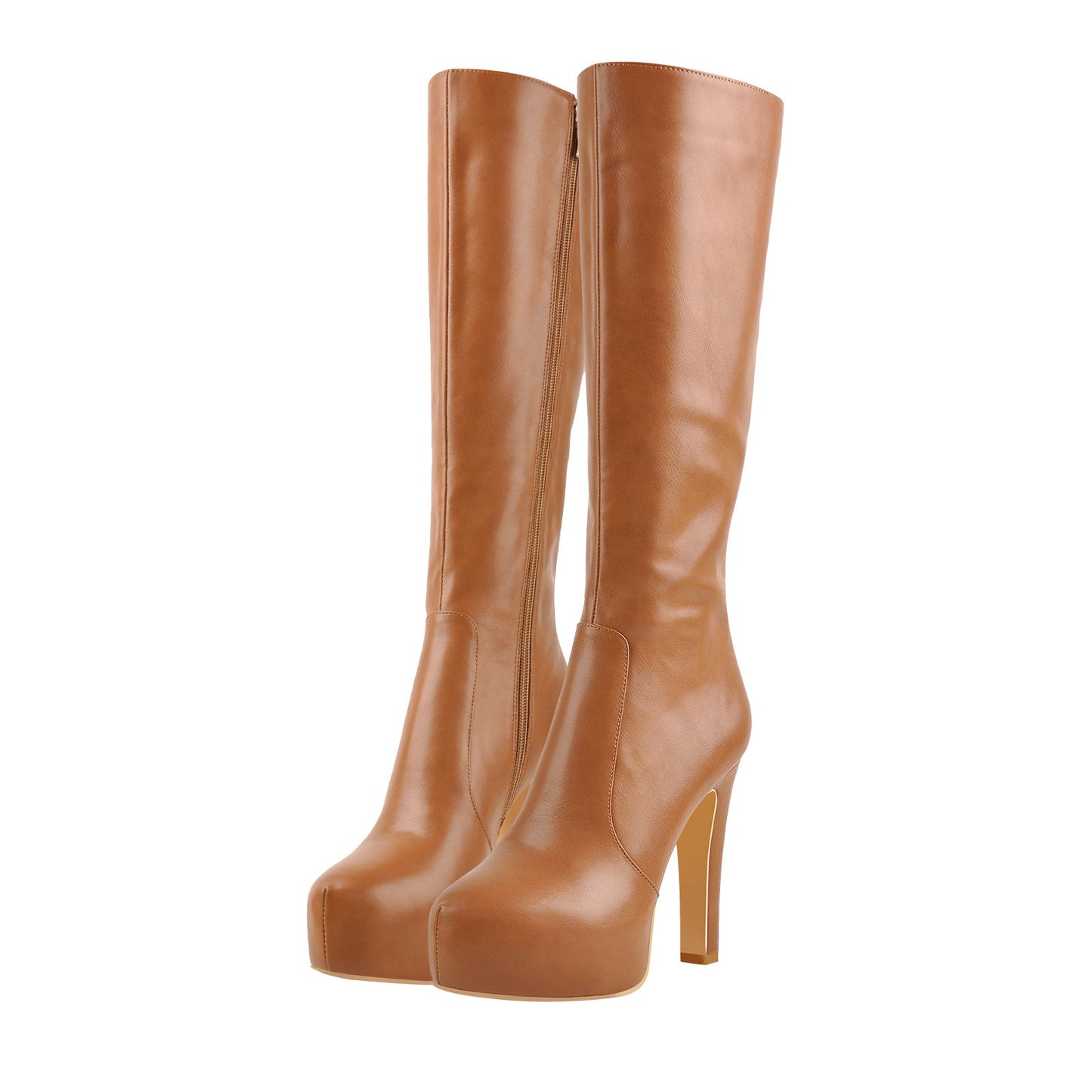Platform High Heel Zipper Knee High Crossdressing Boots