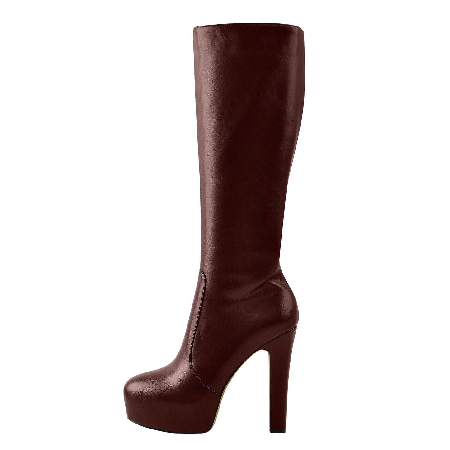 Platform High Heel Zipper Knee High Crossdressing Boots