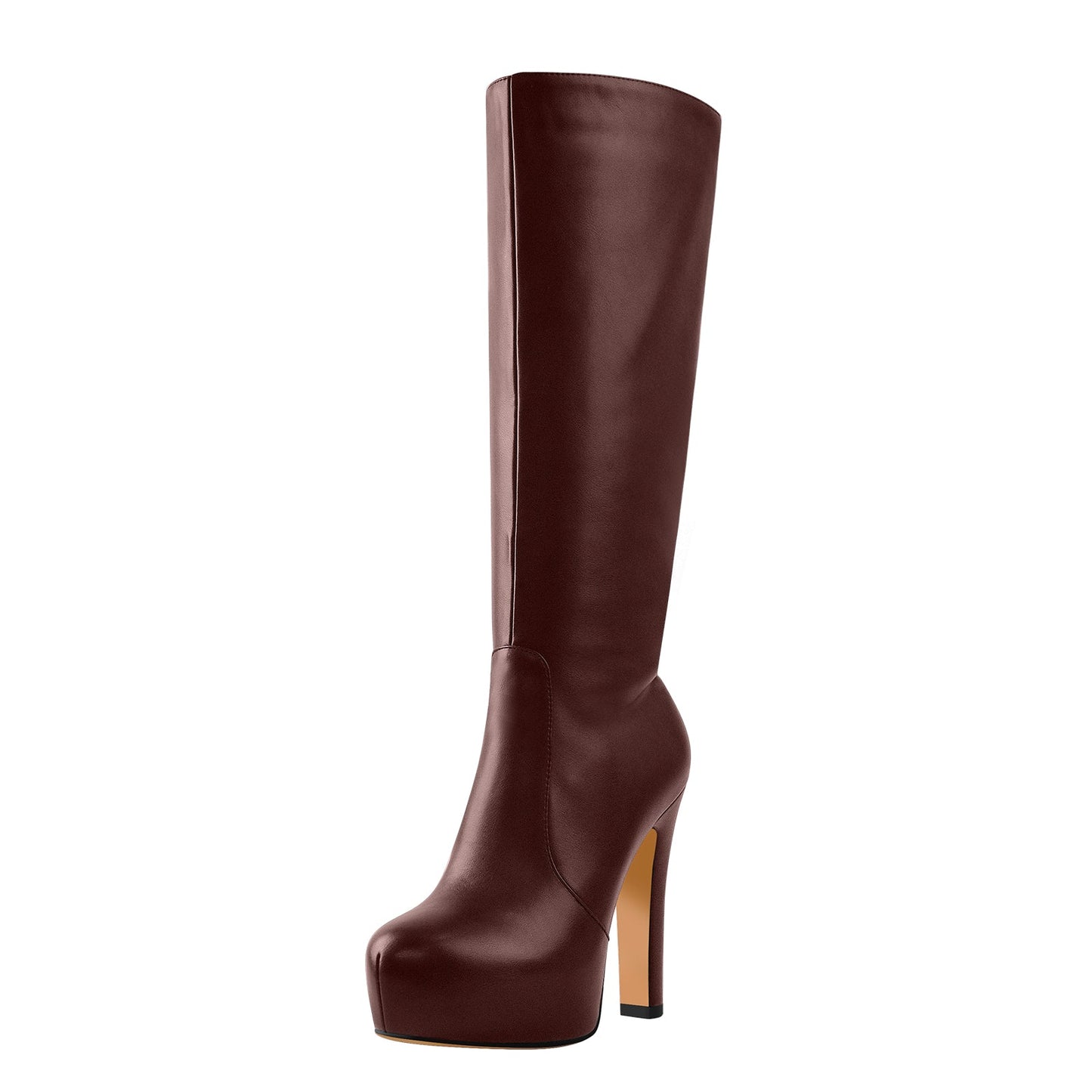 Platform High Heel Zipper Knee High Crossdressing Boots