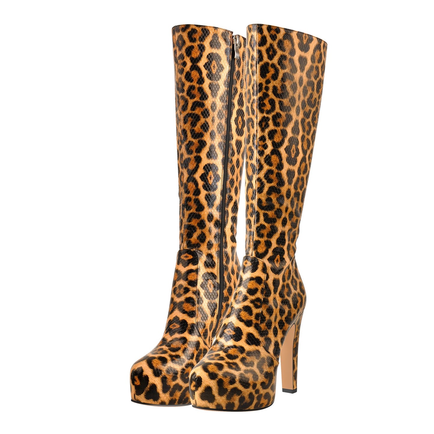 Platform High Heel Zipper Knee High Crossdressing Boots