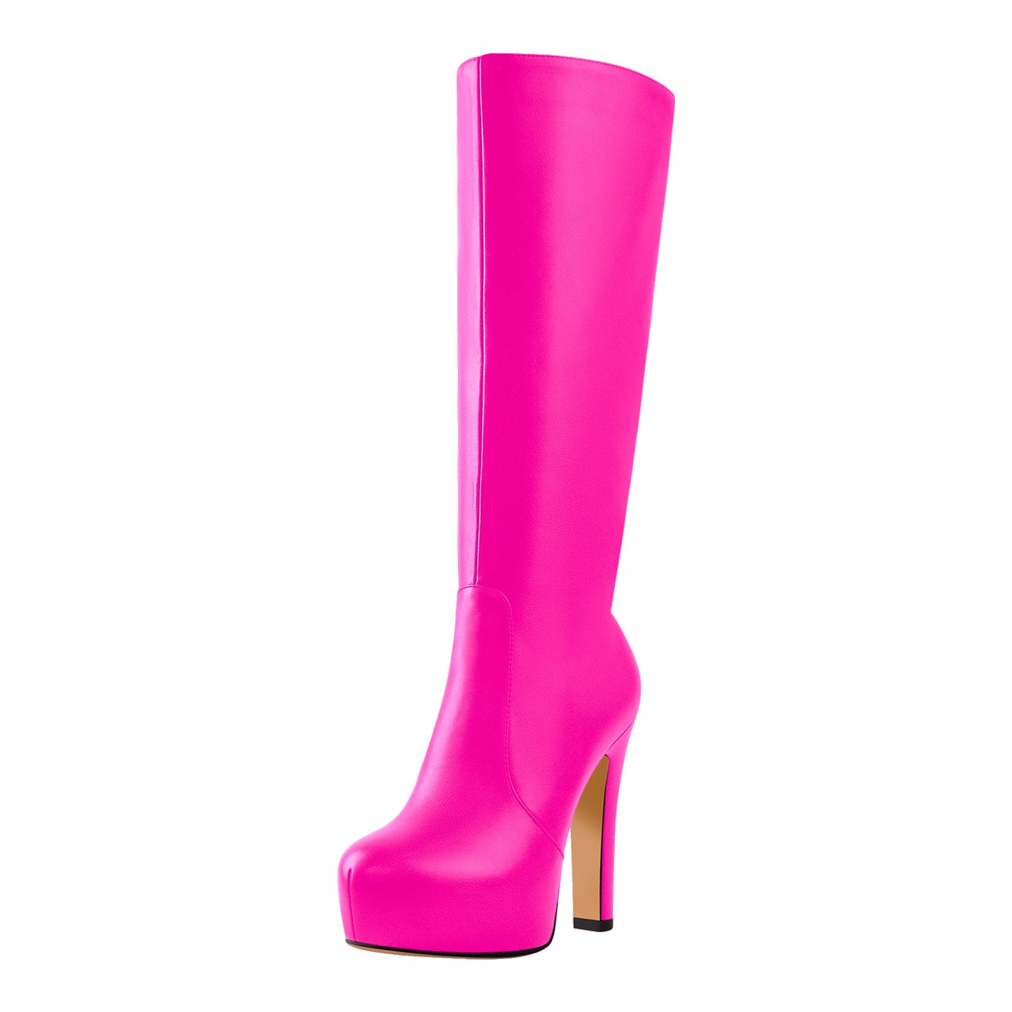Platform High Heel Zipper Knee High Crossdressing Boots