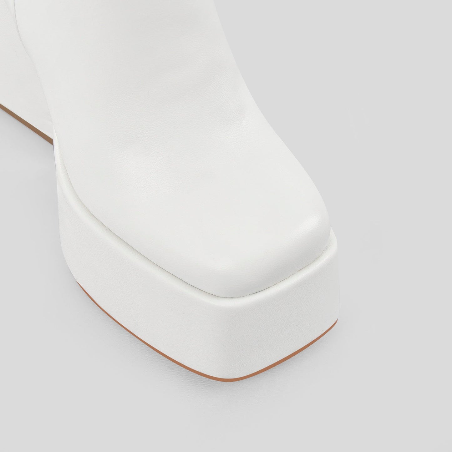 Chunky Ankle Boots Thick High Heels Platform Crossdressing Shoes